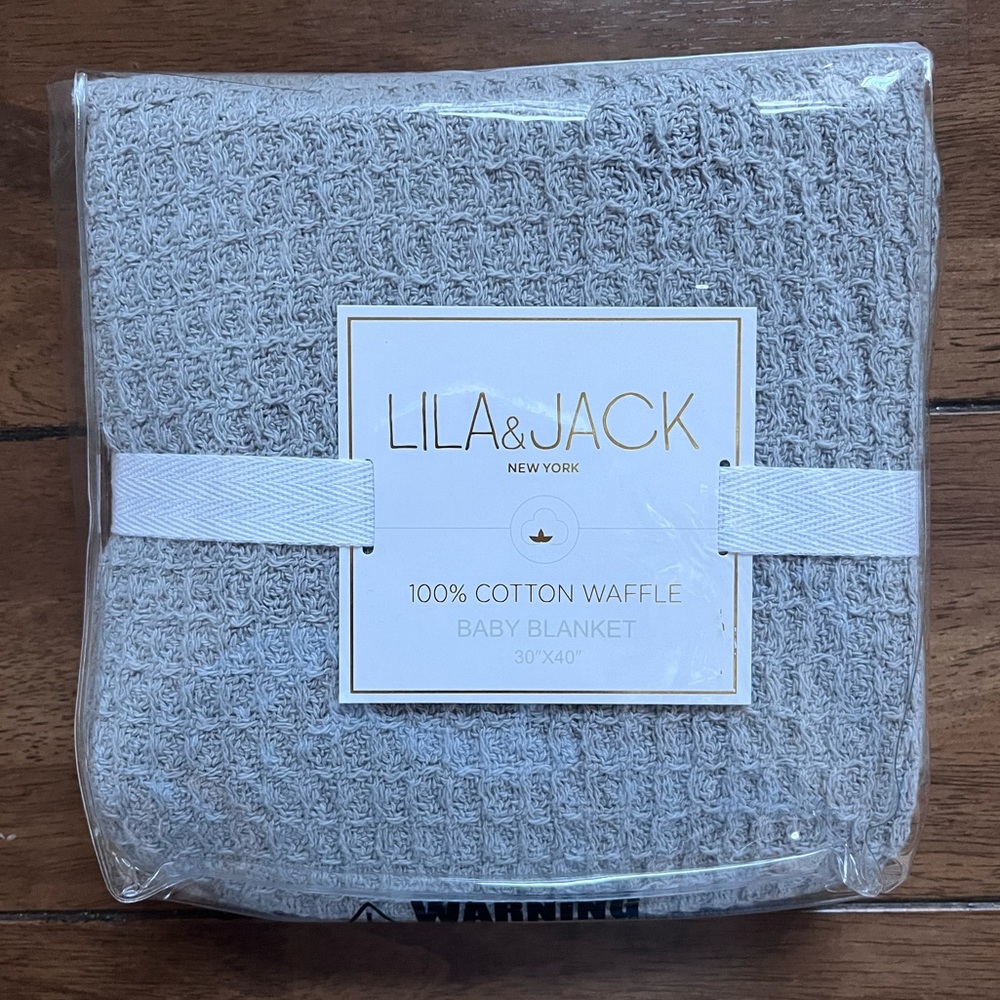 Lila & Jack 100% Cotton Waffle Baby Blanket
